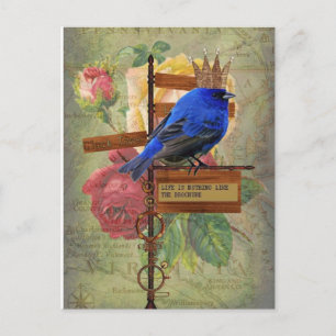 Das Leben ist nichts anderes als die Broschüre Pos Postkarte