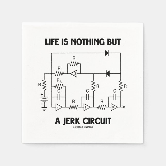 Das Leben ist nichts anderes als ein Jerk Circuit  Serviette (Vorderseite)