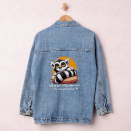 Das Leben ist nur ein großer Witz, und ich bin die Jeansjacke