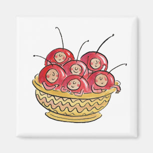 Das Leben ist nur eine Schüssel Kirschen Magnet