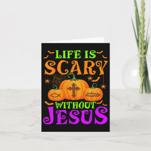 Das Leben ist ohne Jesus Christliches Halloween Be Karte