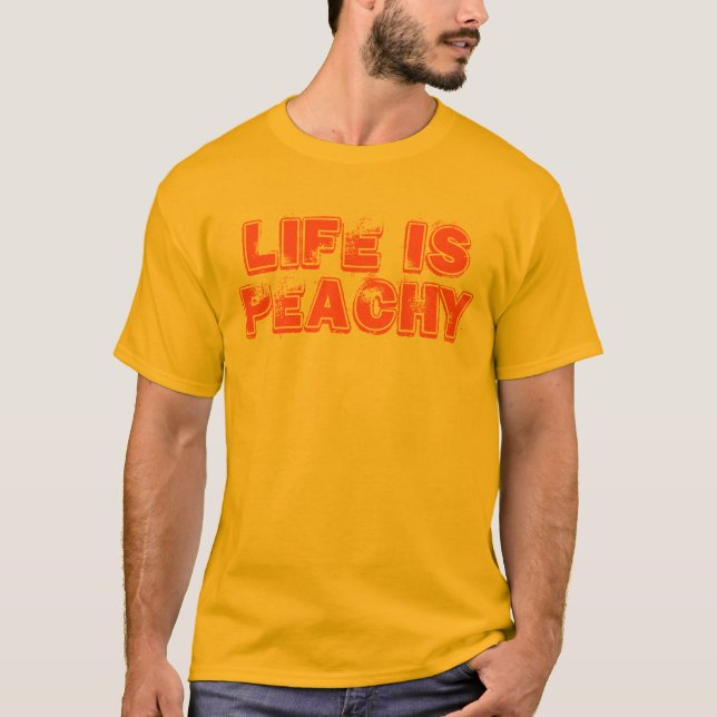 Das Leben ist pfirsichfarbenes Shirt (Vorderseite)