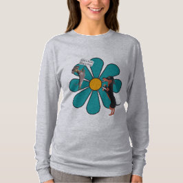 Das Leben ist rau, umarme einen süßen Blumen-Dachs T-Shirt