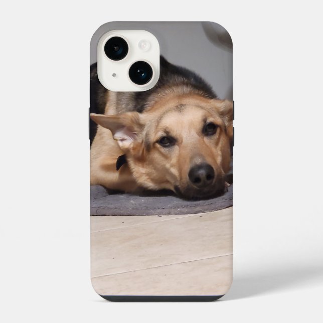 Das Leben ist Ruff iPhone 14 Hülle (Rückseite)