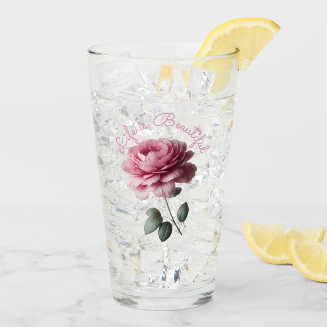 Das Leben ist schön Glas (Rückseite Ice)