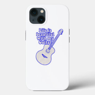 Das Leben ist schön mit meiner Gitarre. Vintage Bl Case-Mate iPhone Hülle
