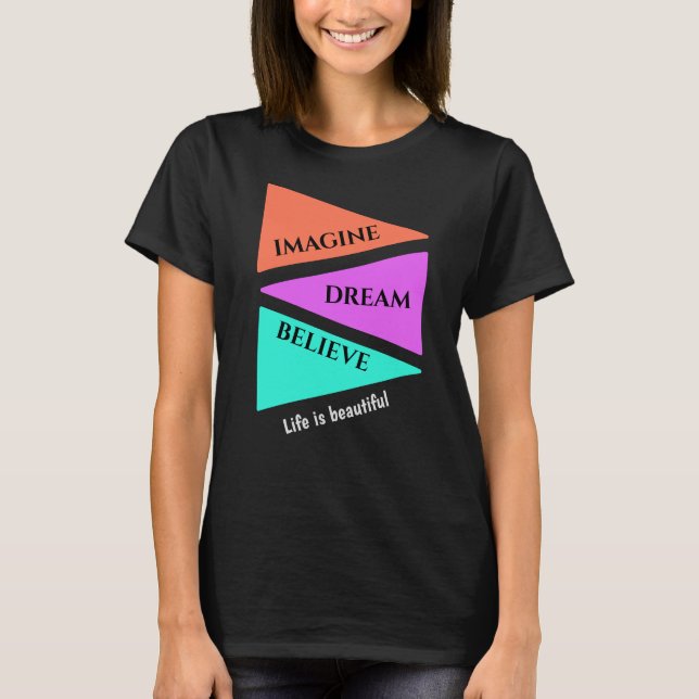 DAS LEBEN IST SCHÖN T-Shirt (Vorderseite)
