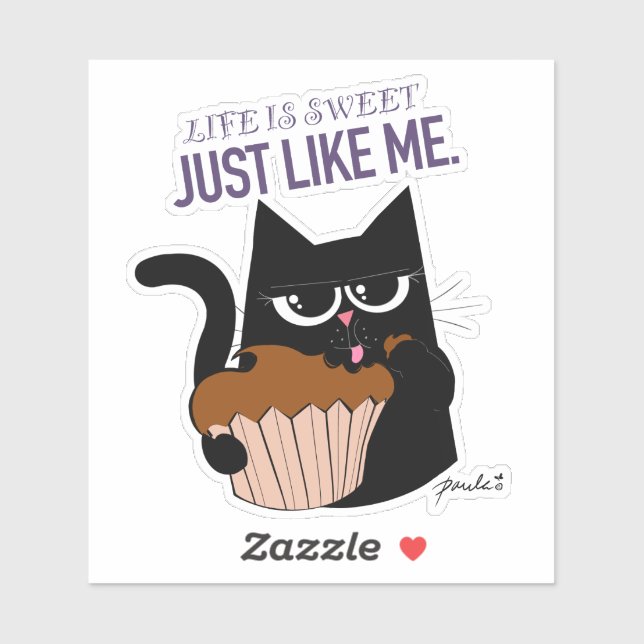 Das Leben ist süß - 4" Aufkleber für den benutzerd (Blatt)