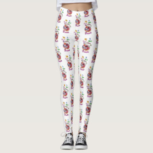 Das Leben ist süß mit funkelnden Donuts Leggings