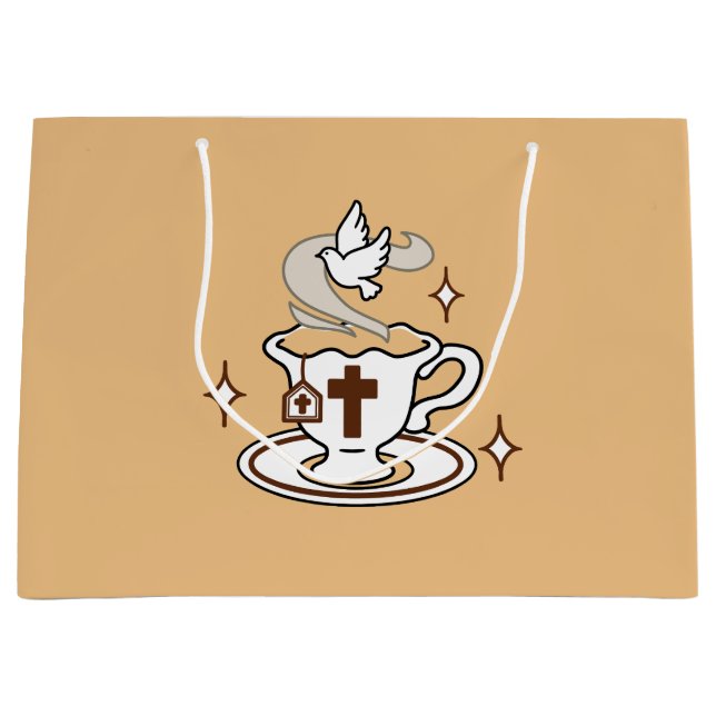 Das Leben ist süß mit Jesus - Christlicher Glaube  Große Geschenktüte (Vorderseite)