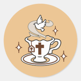 Das Leben ist süß mit Jesus - Christlicher Glaube Runder Aufkleber