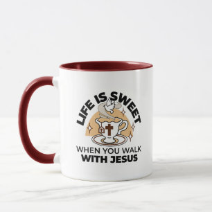 Das Leben ist süß mit Jesus - Christlicher Glaube  Tasse