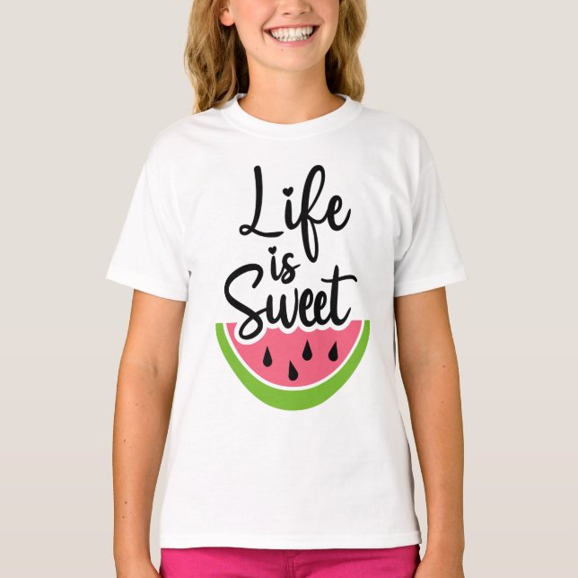 Das Leben ist süß T-Shirt (Vorderseite)