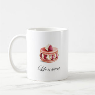 Das Leben ist süße Macaron Tasse