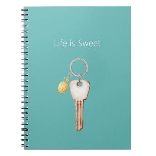Das Leben ist Sweet Pineapple Key Notizblock