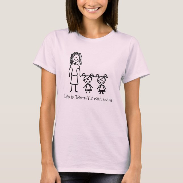 Das Leben ist Two-riffic MÄDCHEN T-Shirt (Vorderseite)