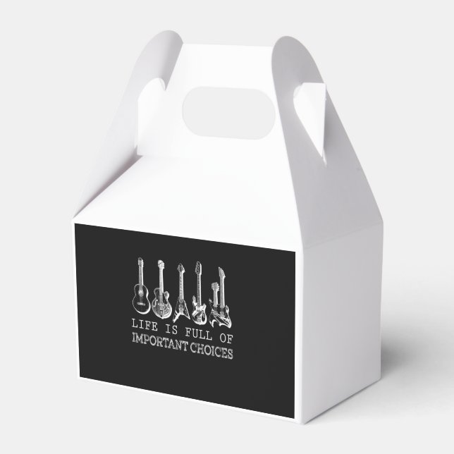 Das Leben ist voll von wichtigen Entscheidungen Gi Geschenkschachtel (Vorderseite)