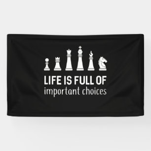 Das Leben ist voller wichtiger Entscheidungen, Sch Banner