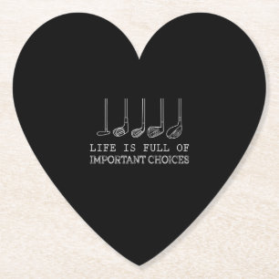 Das Leben ist voller wichtiger Möglichkeiten Golf Untersetzer