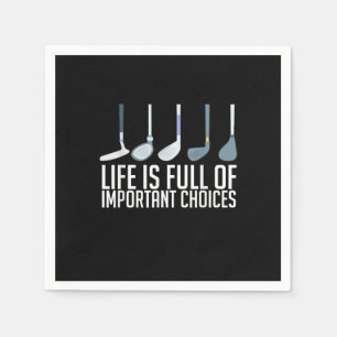 Das Leben ist voller wichtiger Optionen Golf Playe Serviette