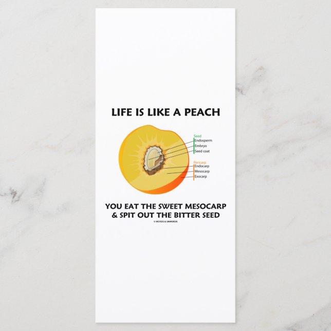 Das Leben ist wie ein Pfirsichessen Süße Mesokarpf (Vorderseite)