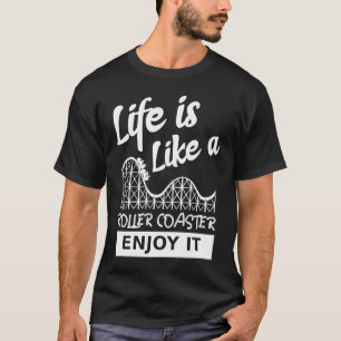 Das Leben ist wie ein Roller Untersetzer genießen T-Shirt