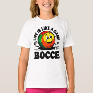 Das Leben ist wie ein Spiel des Bocce Retro Vintag T-Shirt
