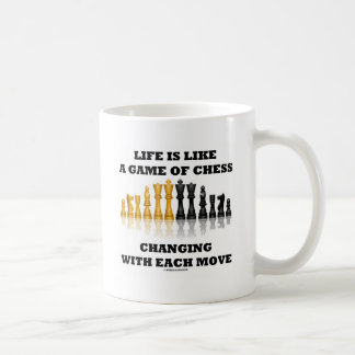 Das Leben ist wie ein Spiel des Schachs Kaffeetasse