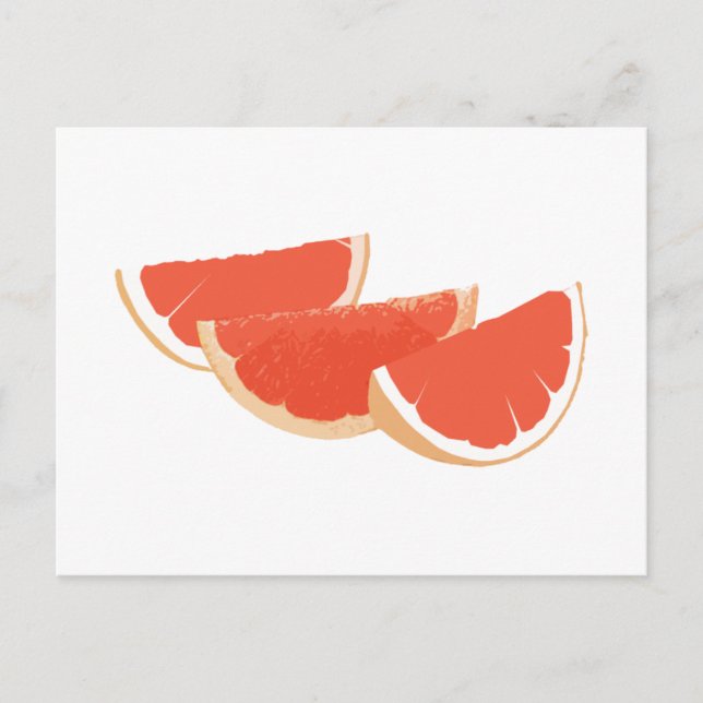 Das Leben ist wie eine Grapefruits. Postkarte (Vorderseite)