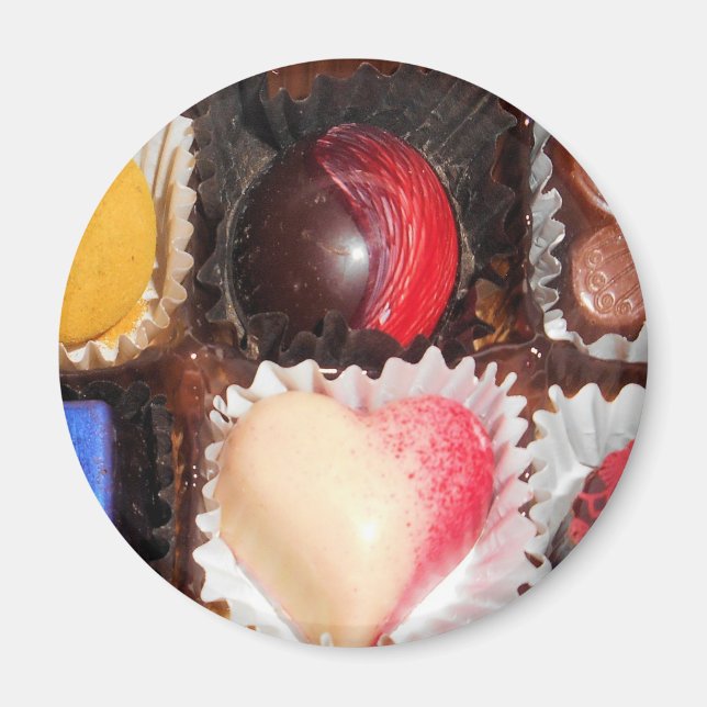 Das Leben ist wie eine Schachtel Pralinen Magnet (Vorne)