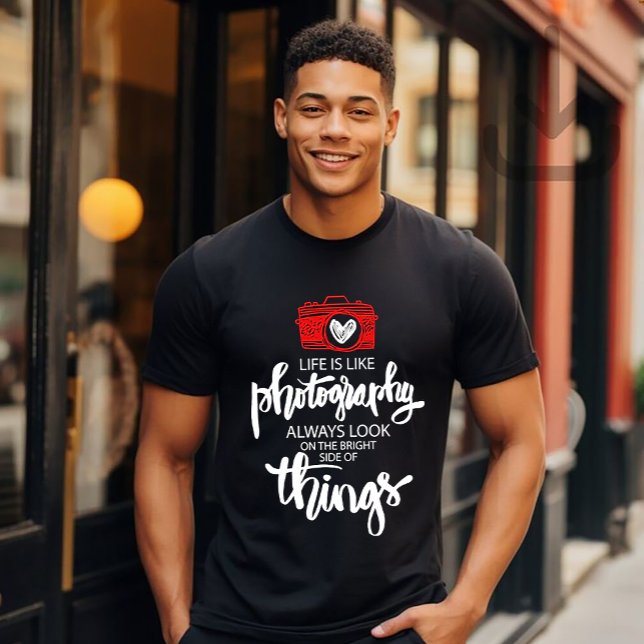 Das Leben ist wie Fotografie T-Shirt (Von Creator hochgeladen)