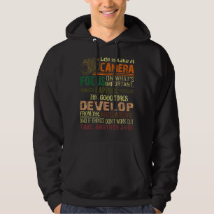 Das Leben ist wie Kamerahograf Cameraman Hoodie