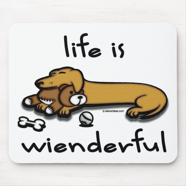 Das Leben ist Wienderful Mousepad (Vorne)