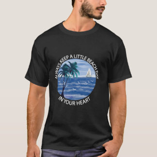 Das Leben ist wirklich gut Palmen Tree Sommer Beac T-Shirt