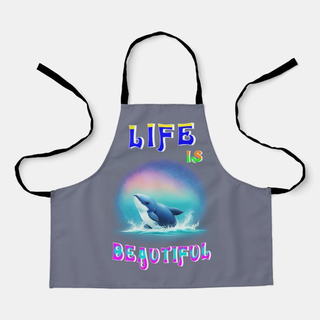 Das Leben ist wunderschön Hermanus Afrika Septembe Schürze (Vorderseite)