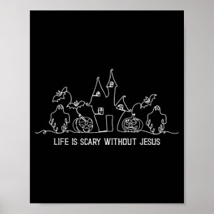 Das Leben ist Y ohne Jesus Glaube Christliches Hal Poster