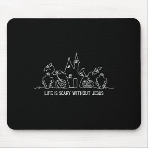 Das Leben ist Y ohne Jesus Glauben Christlich Hall Mousepad