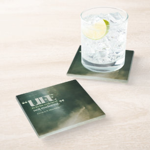 Das Leben ist zu genießen Glasuntersetzer