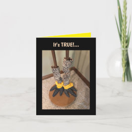 Das Leben ist zu Kurz...geklappte Grußkarte Karte