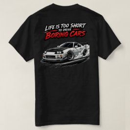 Das Leben ist zu kurz JDM schwarzes T-Shirt