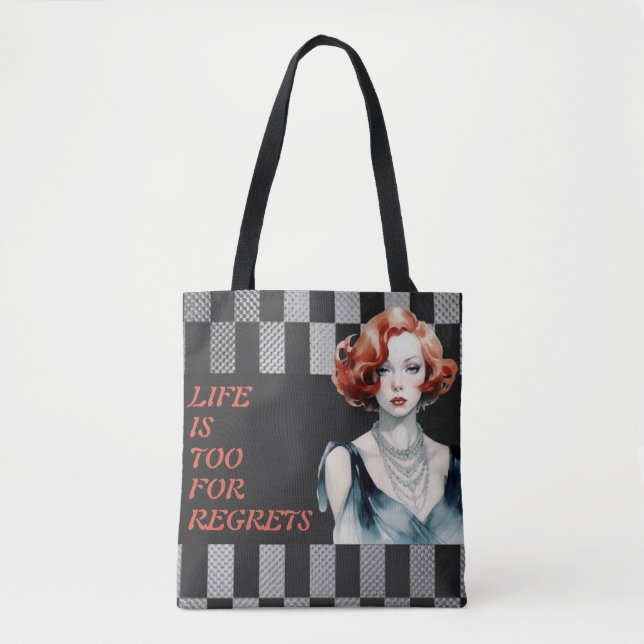 Das Leben ist zu Kurz-schwarz und grau (Vorderseite)