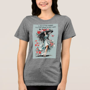 Das Leben ist zu Kurz, um keine riesigen Hats zu t Tri-Blend Shirt