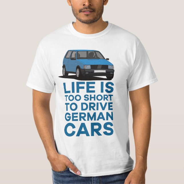 Das Leben ist zu kurz, um zu fahren - Uno Mille Tu T-Shirt (Vorderseite)