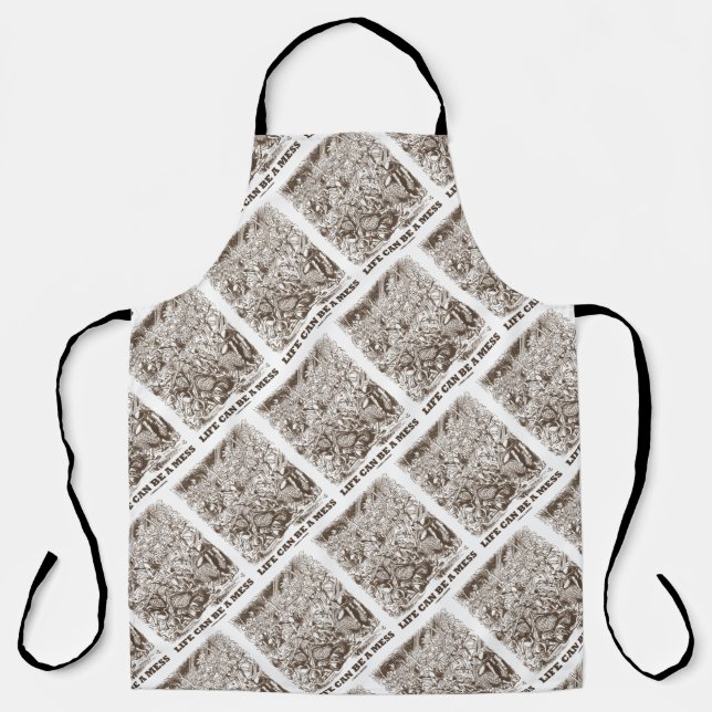 Das Leben kann ein Wunderland sein, das den Spaß a Schürze (Vorderseite)