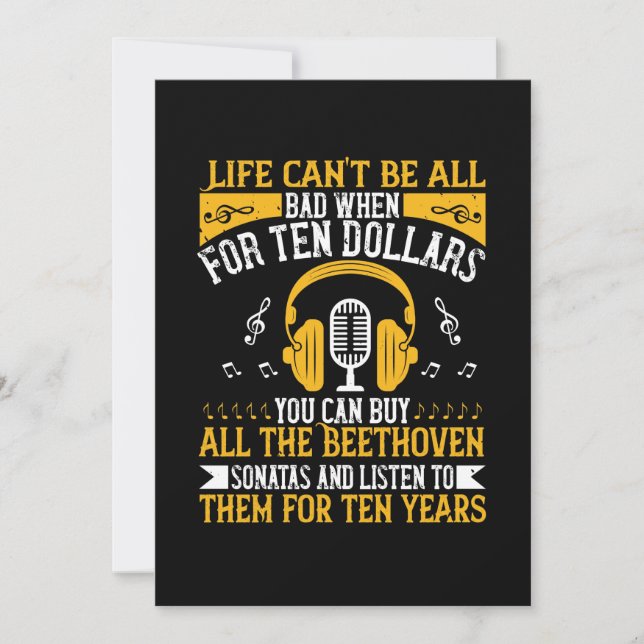 Das Leben kann nicht ganz schlecht sein Save The Date (Vorderseite)