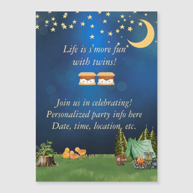 Das Leben macht sich mehr Spaß mit Zehn magnetisch Magneteinladung (Vorderseite)