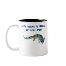 Das Leben mit einem Gecko macht mehr Spaß