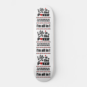 DAS LEBEN MÖGEN POKER Skateboards