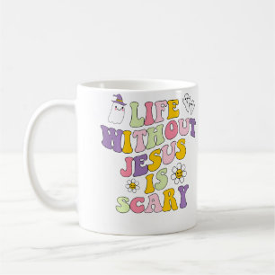 Das Leben ohne Jesus ist gruselig, christliches Ha Kaffeetasse