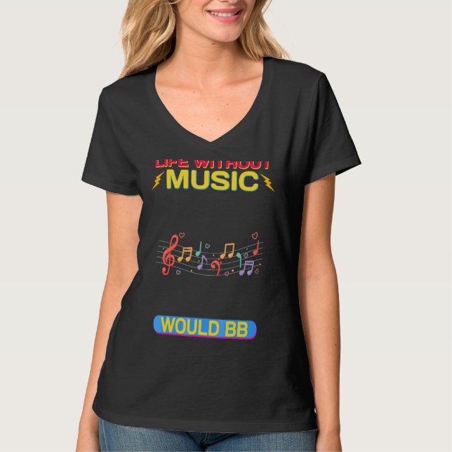 Das Leben ohne Musik wäre ein flatterndes Sarcasti T-Shirt (Vorderseite)